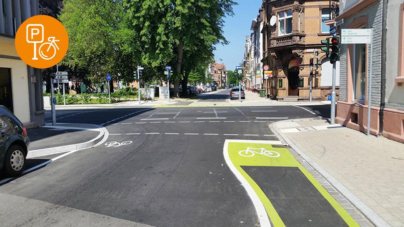 Radschutzstreifen einheitlich in Mobilitätsgrün