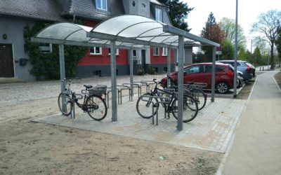 Neue Fahrradabstellanlage am Bahnhof Sachsenhausen