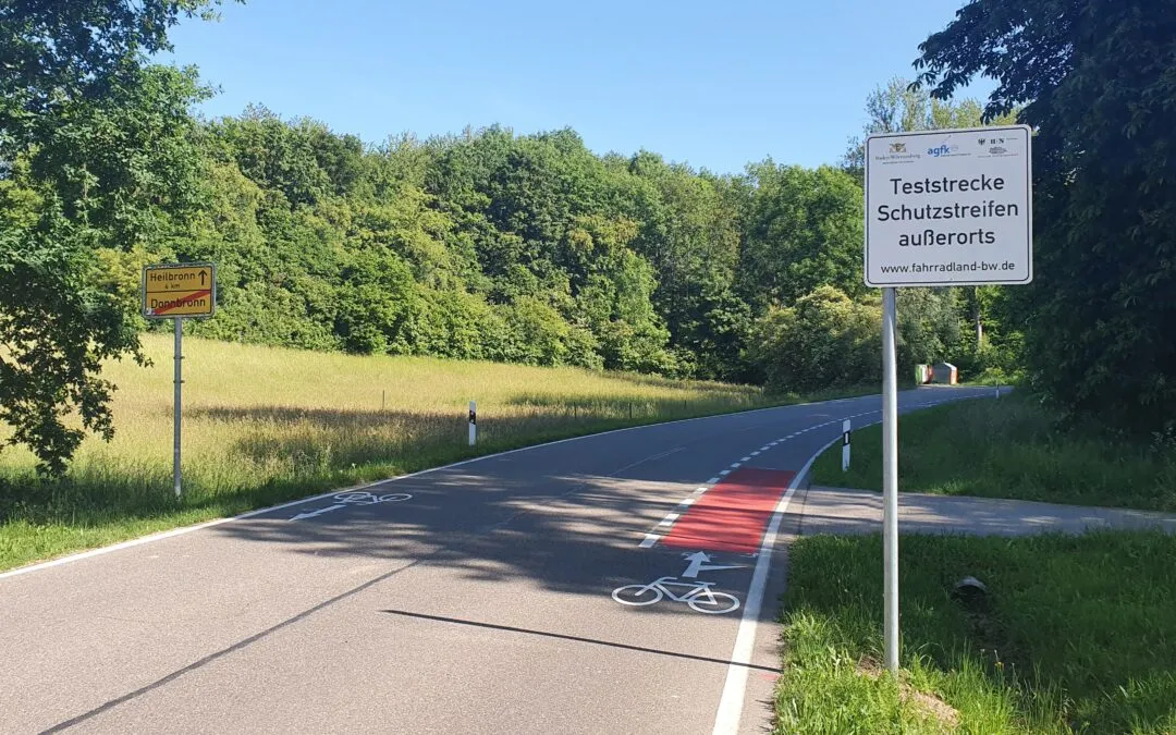Schutzstreifen für den Radverkehr – Pionierarbeit der AGFK-BW