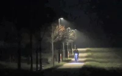 Pilotprojekt Intelligente Radwegbeleuchtung in Bernau