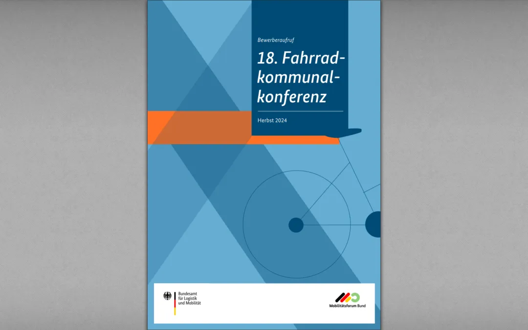 Bewerbungsaufruf zur Fahrradkommunalkonferenz 2024