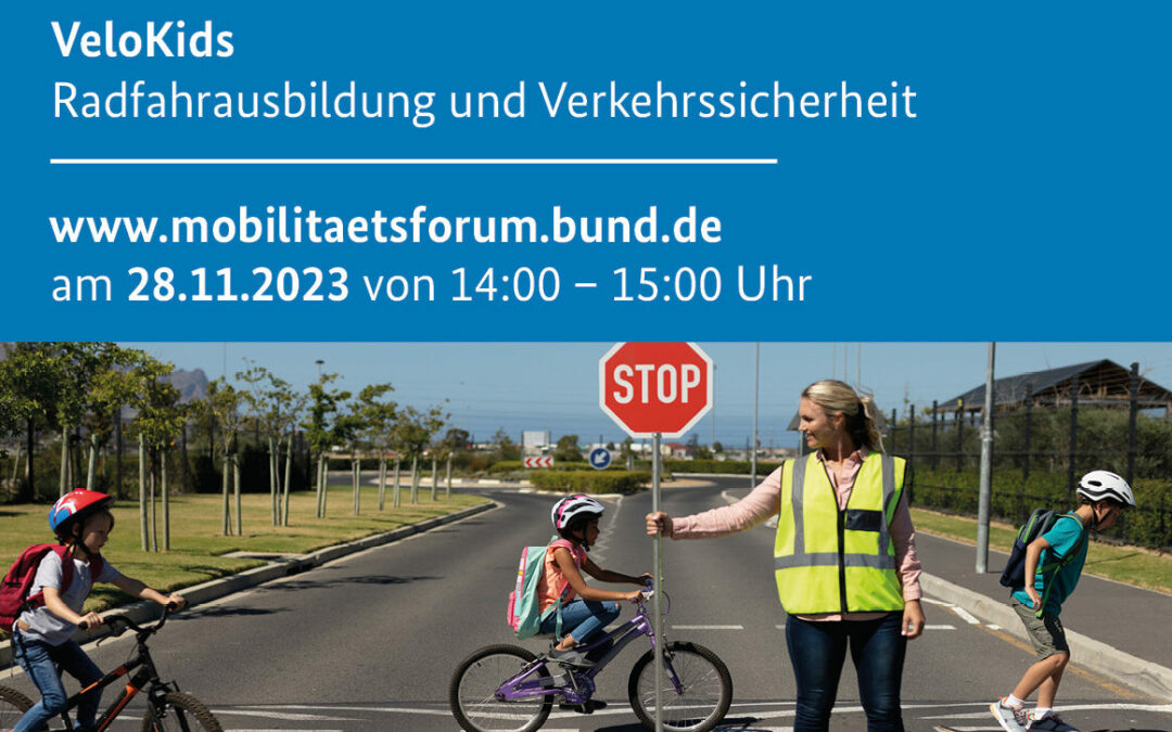 Mobilitätsforum Bund: Webinar Radfahrausbildung und Verkehrswirklichkeit