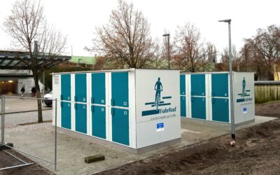 Neue Fahrradboxen an Luckenwalder SPNV-Station