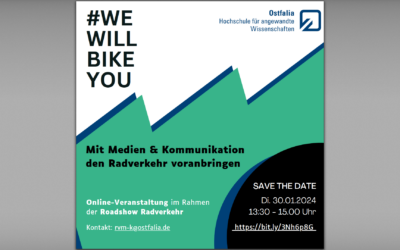 Webinar WE WILL BIKE YOU der Stiftungsprofessur Radverkehrsmanagement