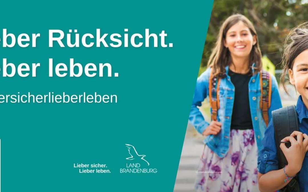 Große Banneraktion der MIL-Verkehrssicherheitskampagne zum Schulstart